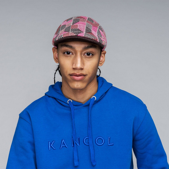 Pink Tricolour Flat Cap - Kangol Pink Tricolour Flat Cap - Kangol