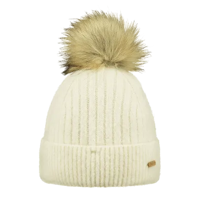 Bonnet à pompon Joselyn blanc crème - Barts