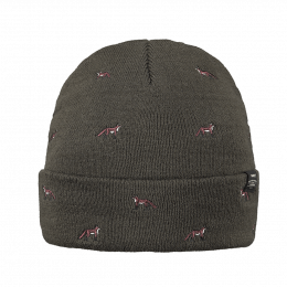 Vinson Embroidered Fox Khaki short hat - Barts