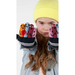 Children's gloves with Puppet Marine faces - Barts