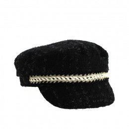 Women's Black Sailor Cap - Traclet
