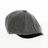 8-panel Cholet cap with grey ear flaps