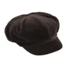 Cap Gavroche Lisa Velvet Brown - Traclet