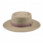Gambler hat brown wool felt - Barts