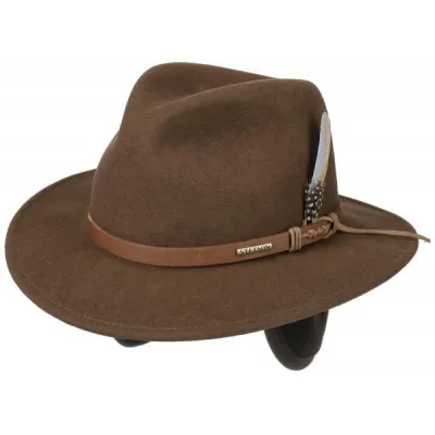 Chapeau Traveller Hershey Vitafelte Cache-Oreilles Feutre Marron - Stetson  Reference : 13823| Chapellerie Traclet