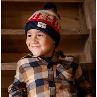Evano Children's Pom-Pom Beanie - Pipolaki - Pipolaki | Chapellerie Traclet