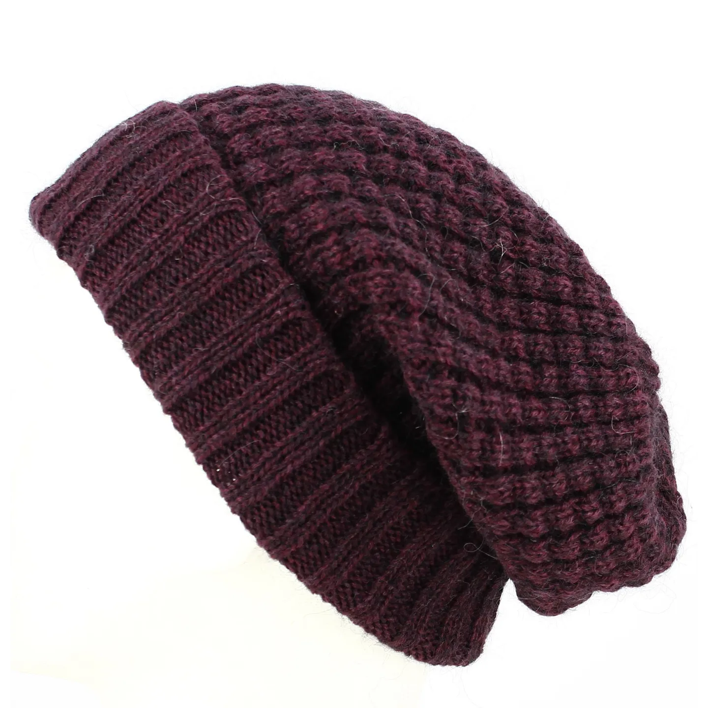 Bonnet Long Bellevarde Laine & Mohair Bordeaux - Traclet Reference : 13847 | Chapellerie Traclet