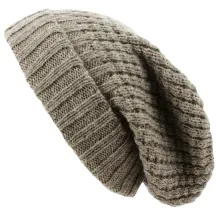 Bonnet Long Bellevarde Laine & Mohair taupe - Traclet Reference : 13849 | Chapellerie Traclet