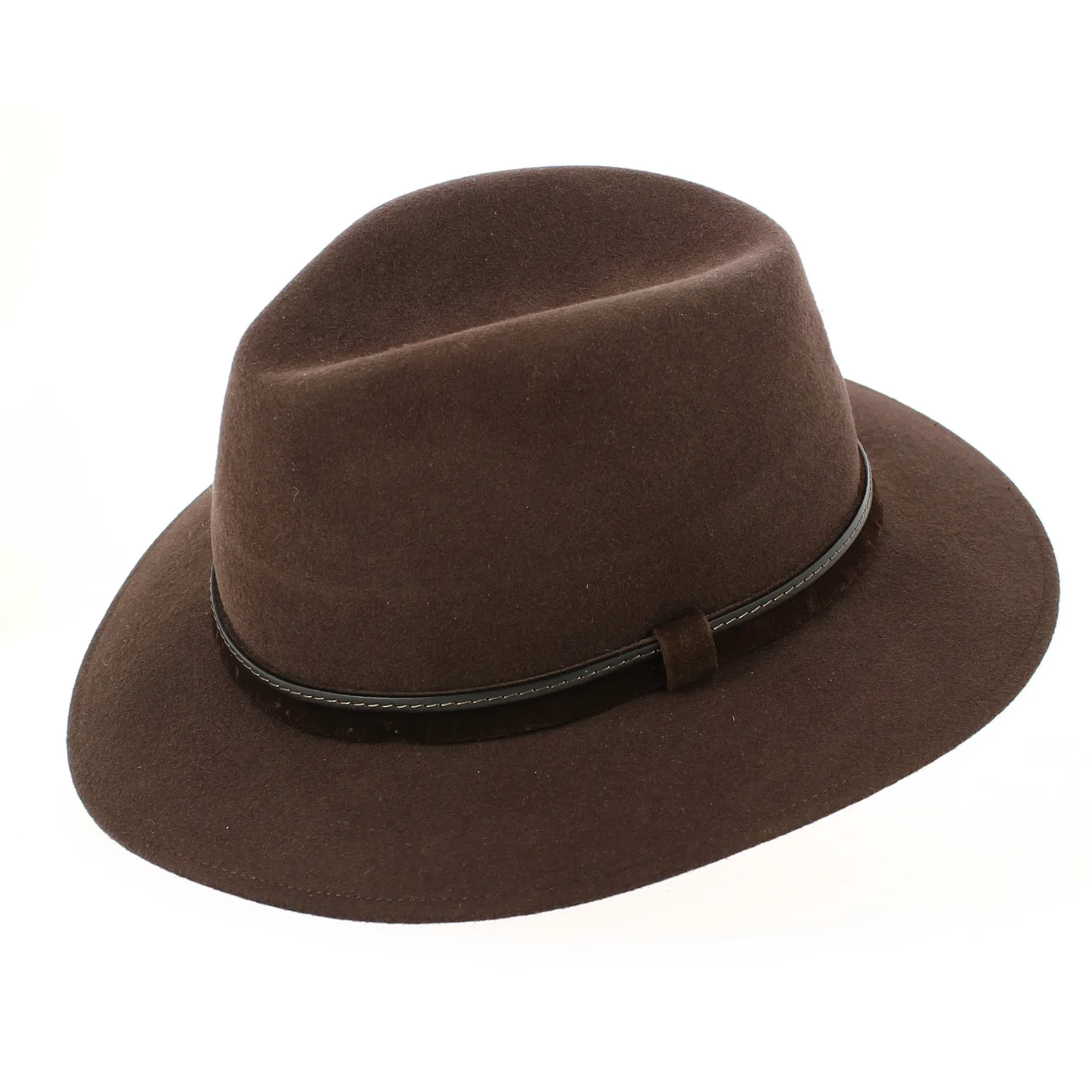 Chapeau Traveller Aquila Feutre Laine Marron - Traclet Reference : 13850| Chapellerie Traclet