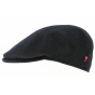 Black Cashmere Pesaro Flat Cap - Traclet
