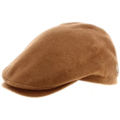 Niels Cashmere Camel Flat Cap - Fléchet