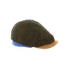 Casquette Gavroche rayée marron Basile - Traclet