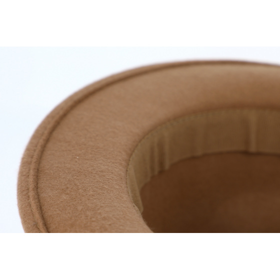 Beige Felt Porkpie Hat Bilbao - Traclet