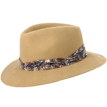 Chapeau Fedora Wendie Feutre Poil Camel - Crambes