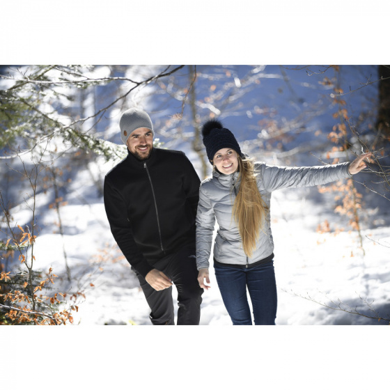 Bonnet à Pompon Zelie Noir - Le Drapo