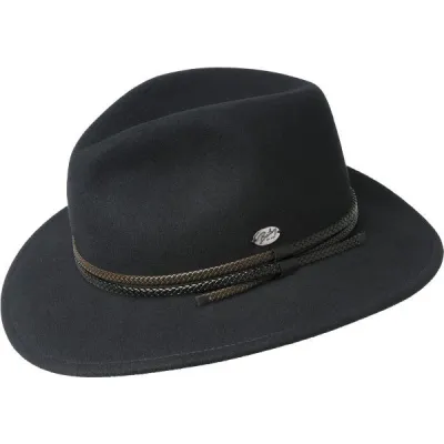 Chapeau Fedora Nelles Feutre Laine noir - Bailey