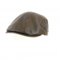 Casquette Plate Napoli marron polyester - Traclet