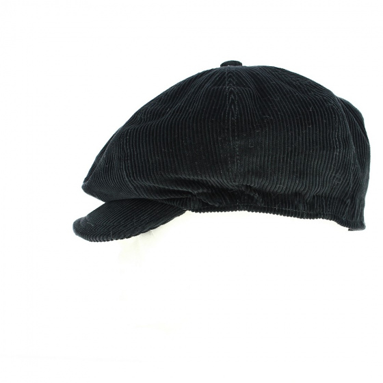 Casquette Gavroche Andrea velours noir - Traclet