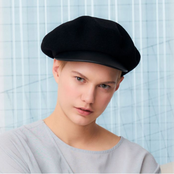 Sam Black Beret Cap - Heritage by Laulhère