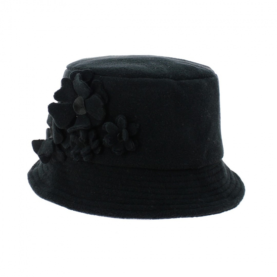 Chapeau cloche Fleury noir - Traclet