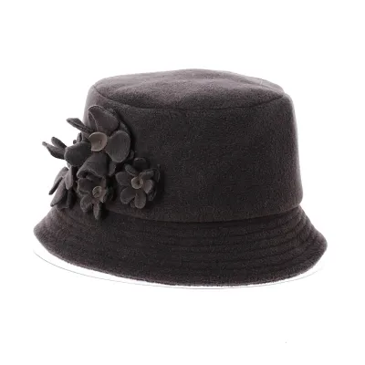 Chapeau cloche Fleury marron-violet - Traclet