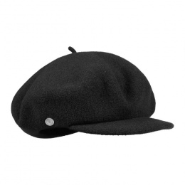 Black Campus Cap Beret - Heritage by Laulhère