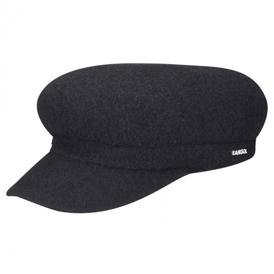 Pierro sailor cap, black wool - Kangol Pierro sailor cap, black wool - Kangol