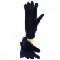 Navy blue wool & polyamide gloves - Traclet