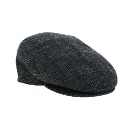 Flat cap with grey earflaps Le Bocco - Traclet