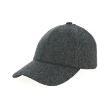 Anthracite Grey Baseball Cap made in France