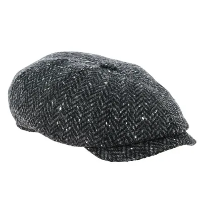 Hatteras Kingston Cap Grey Chevron - Gottmann ref 13980 traclet hat shop