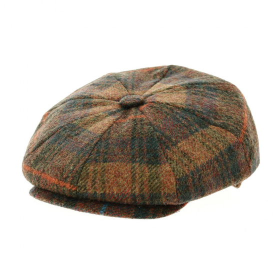 Casquette Irlandaise Frank Laine Marron carreaux- TRACLET