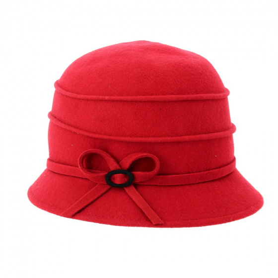 Chapeau cloche Melody Rouge - Traclet