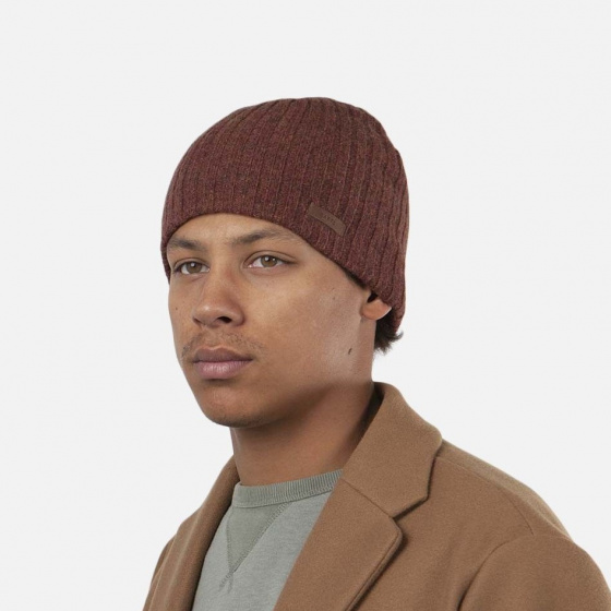 Haakon Wool Burgundy Short Hat - Barts