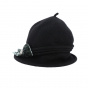 Chapeau cloche Martine laine noire - Traclet