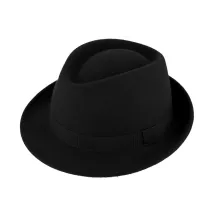 Trilby Felt Hat Black - Traclet