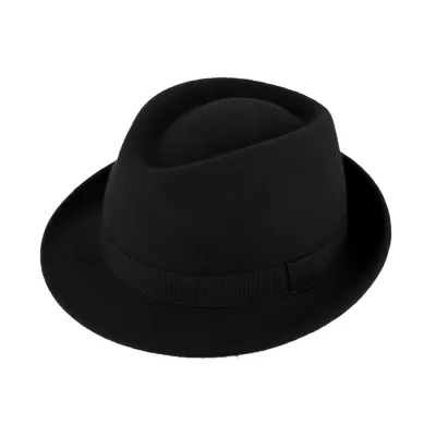 Trilby Felt Hat Black - Traclet