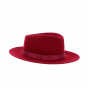 Fedora Pauly red wool felt hat - Traclet