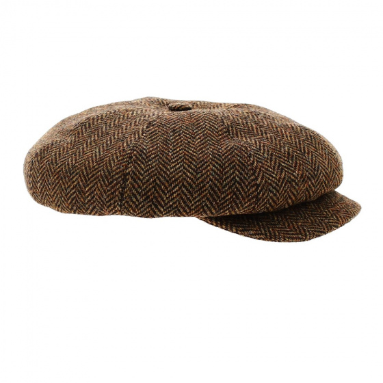 Casquette Gavroche Ferdy laine marron - Traclet