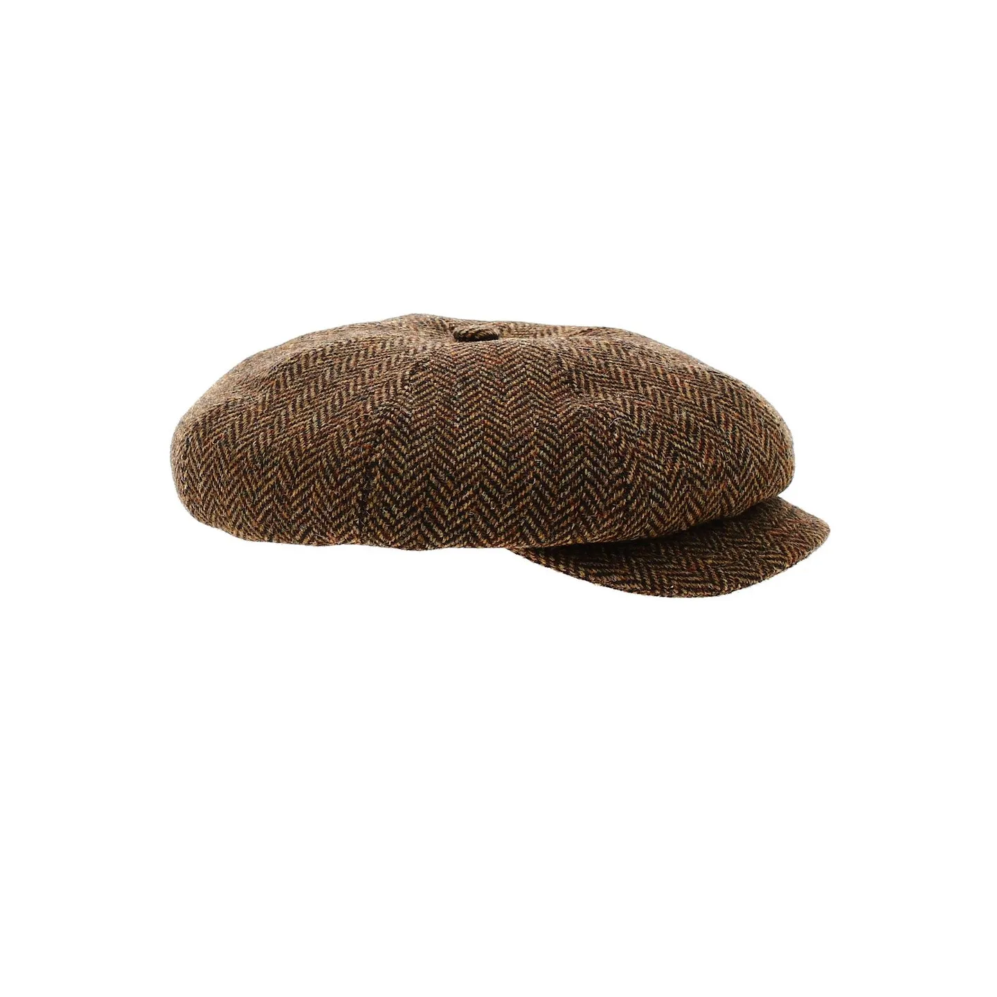 Cap Gavroche Ferdy brown wool - Traclet