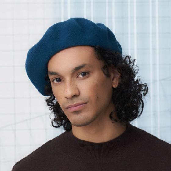 French Beret Laulhère leu Paon
