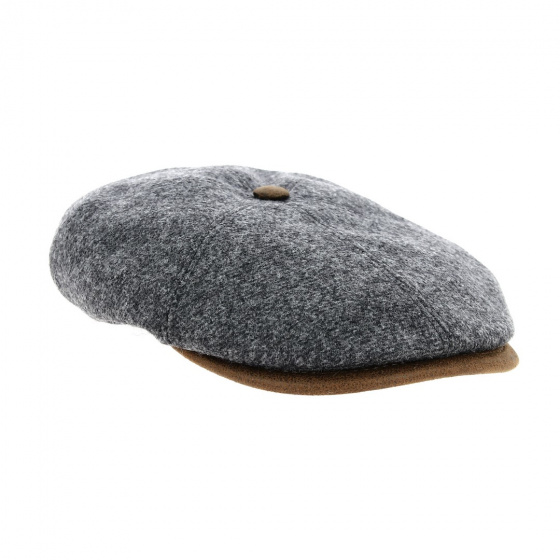 Flat cap Laurent grey wool - FLECHET Flat cap Laurent grey wool - FLECHET