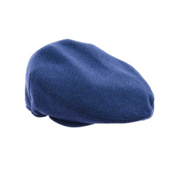 Hanis wool flat cap royal blue - Crambes