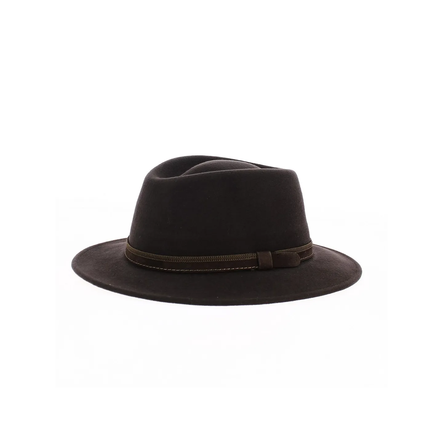 Chapeau Traveller Paris Feutre Laine Marron - Traclet