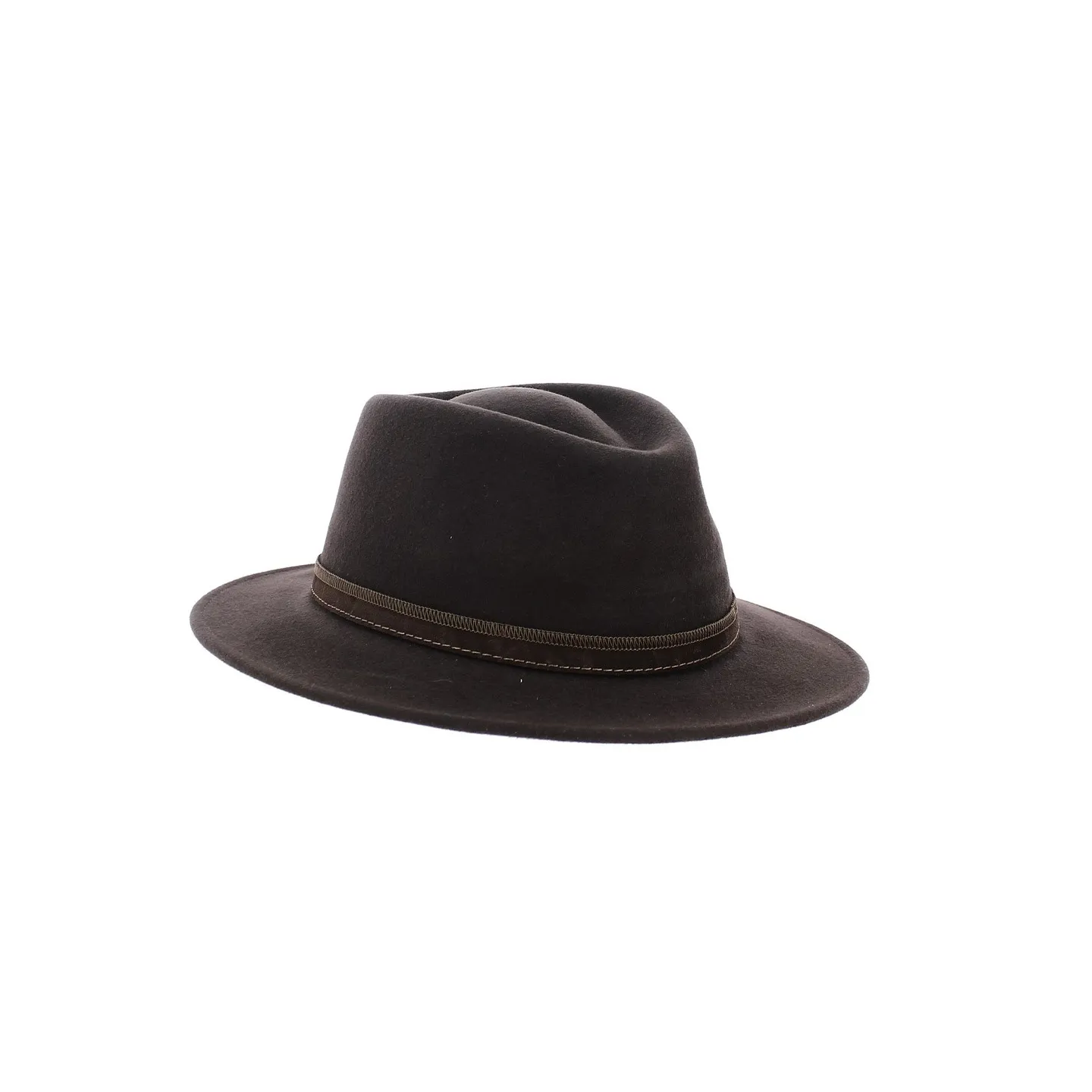Chapeau Traveller Paris Feutre Laine Marron - Traclet Reference : 7638 | Chapellerie Traclet