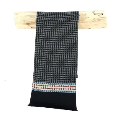 Foulard en soie Julian bleu marine - Traclet