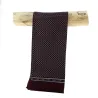 Foulard en soie Leo bordeaux et bleu clair - Traclet