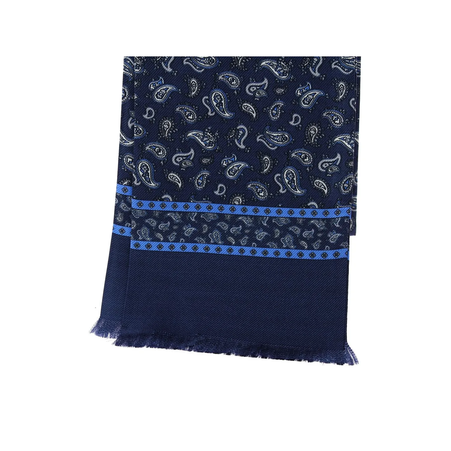 Foulard en Soie Nico bleu marine - Traclet