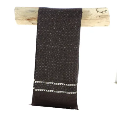 Foulard en soie Pola marron - Traclet