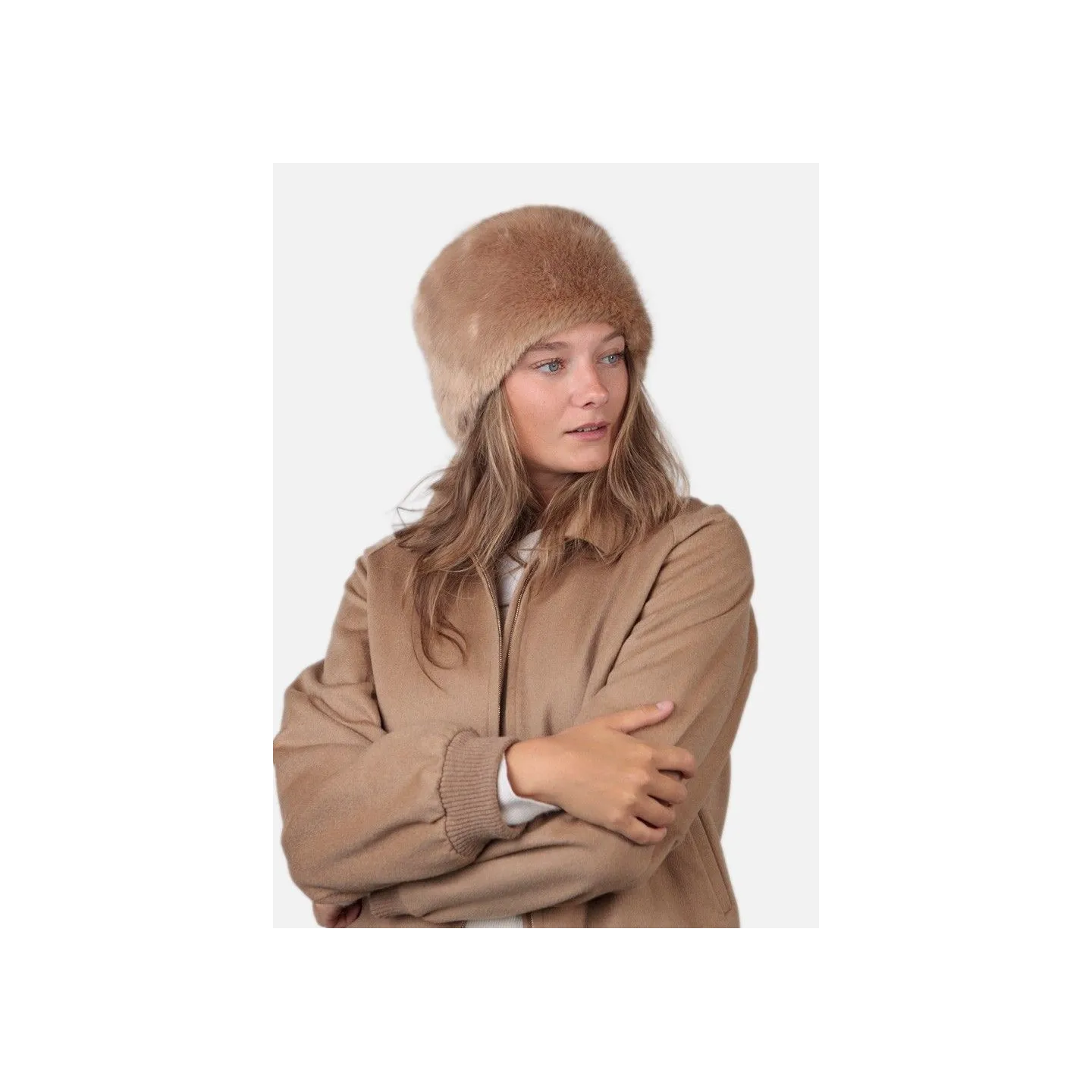 Toque Josh Fausse Fourrure Marron Clair- Barts  Reference : 4096 | Chapellerie Traclet